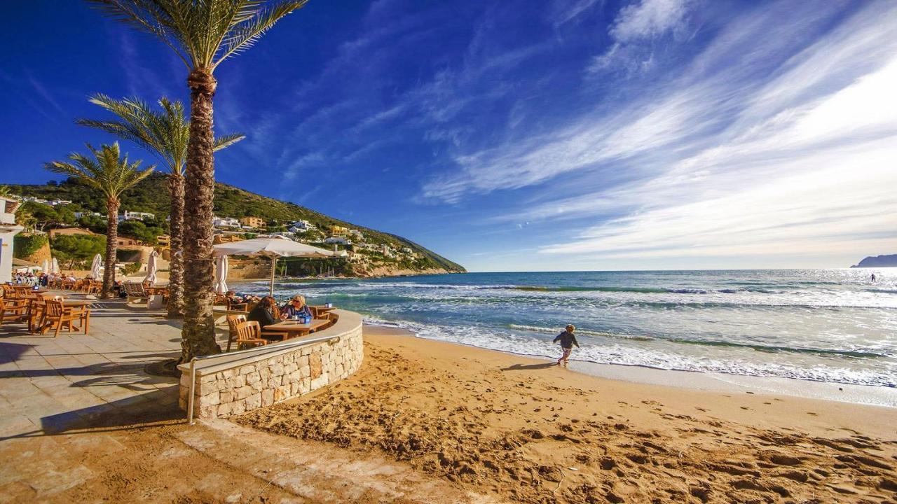 Strandnahe Wohnung Mit Meerblick Moraira Exterior foto